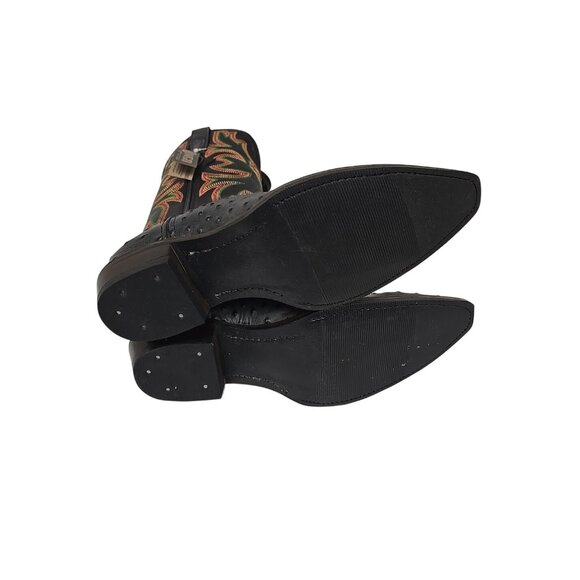 Dingo Men's DI 115 Outlaw Embroidered Ostrich Print Western Boot Black 9D - Picture 6 of 6